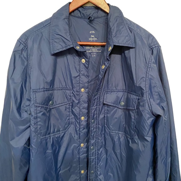 Gap Outdoor Edition Thermore Nylon Insulated Shirt Jacket Blue Size Large - Picture 4 of 8